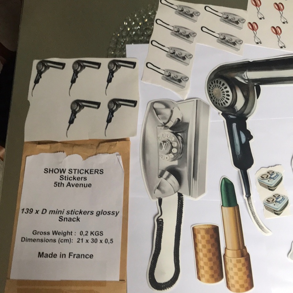 Louis Vuitton show stickers